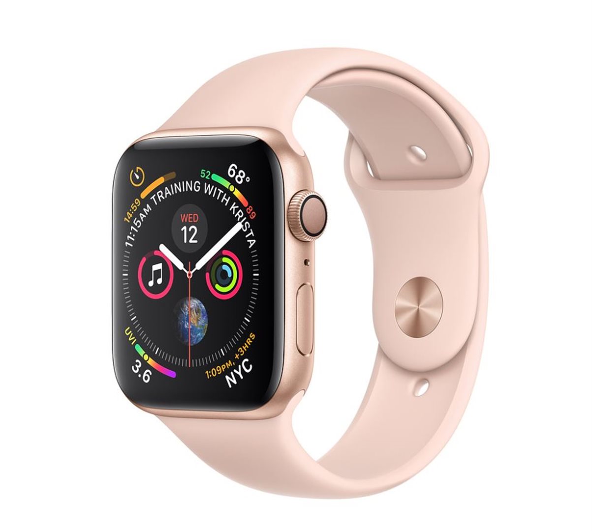 gold pink sand sport band