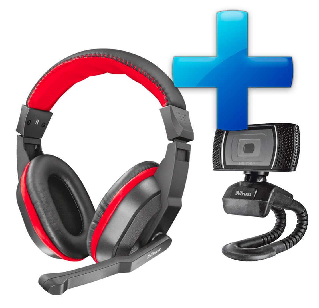 Bundle Trust Trino Webcam Ziva Gaming Headset