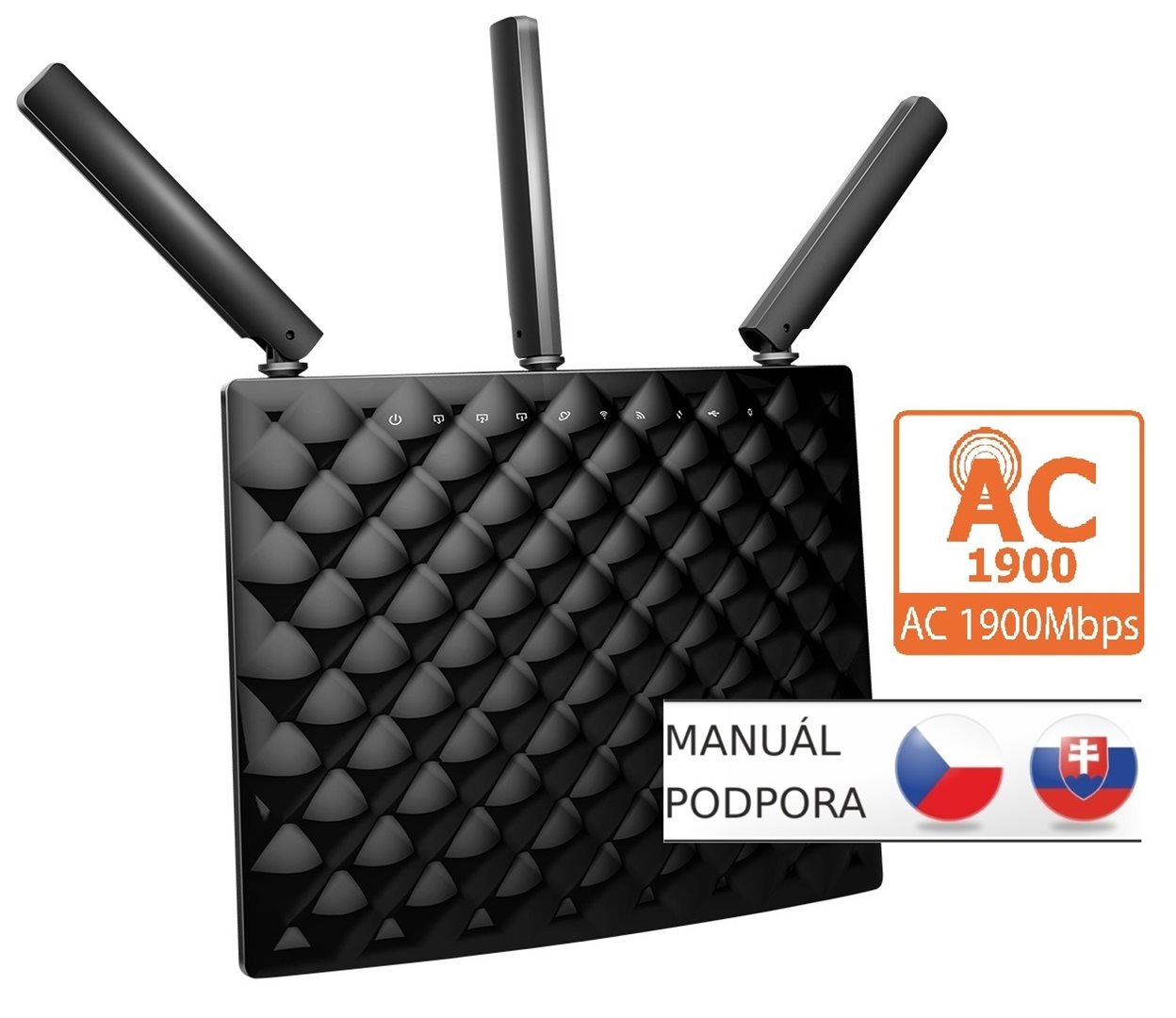Tenda AC15 WiFi AC Router 1900Mb/s, 1x USB3.0, 1x GWAN, 3x GLAN, DLNA ...