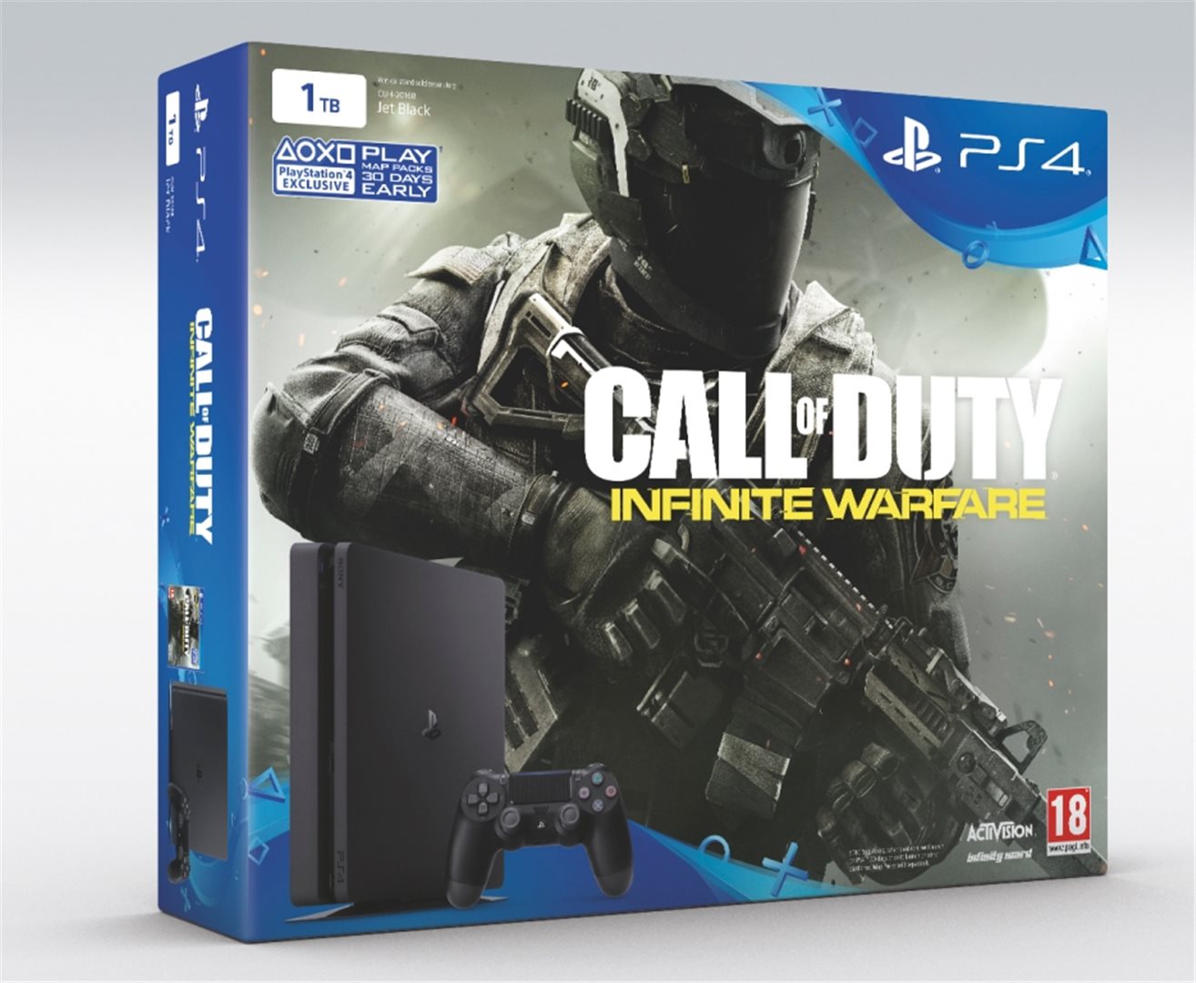 Digitalsys s.r.o. PS4 Playstation 4 1TB Slim 2x DS4 + hra Call of