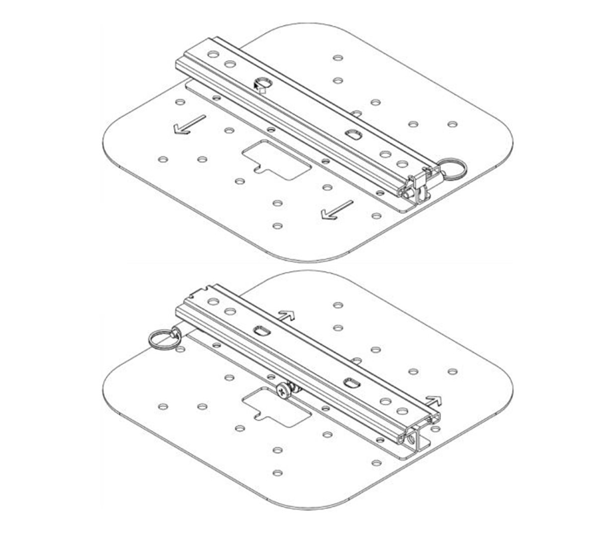 thumbnail image 2 of HPE Aruba AP-MNT-C 9/16" Ceiling Rail Mount R3J17A - For Aruba AP 5xx & 6xx Series 2 of 5