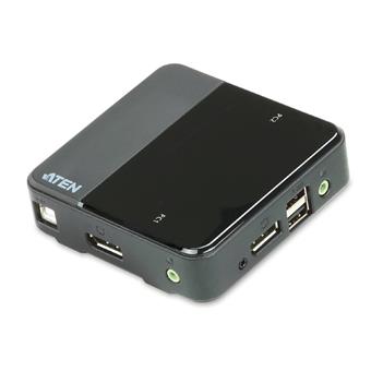 ATEN 2 port DisplayPort KVM USB, audio, včetně kab