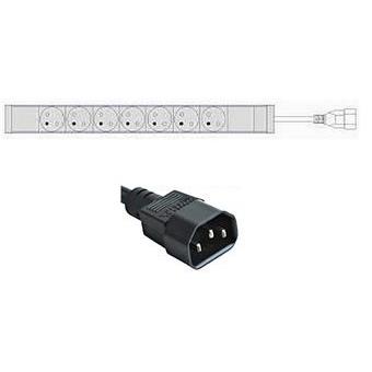 Základní PDU lišta,zásuvky UTE,přívod C14 (do UPS)