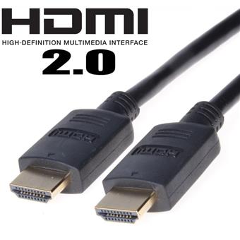 PremiumCord HDMI 2.0 High Speed+Ethernet, zlacené konektory, 2m