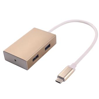 PremiumCord USB3.1 hub 4x USB3.0 hliníkové pouzdro