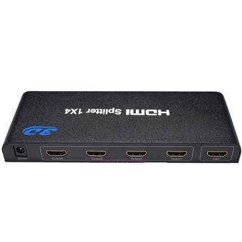 HDMI 1.4a splitter 1-4 portů kovový, 3D, FullHD