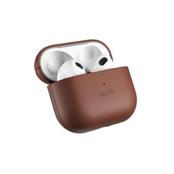 Epico Leather Case Airpods 3 - hnědá