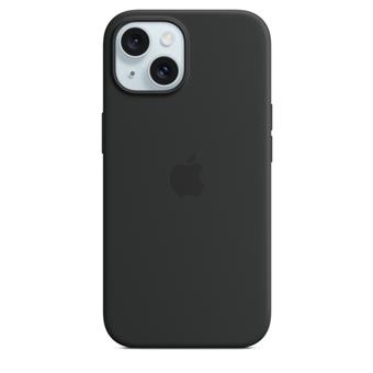 iPhone 15 Silicone Case with MS - Black