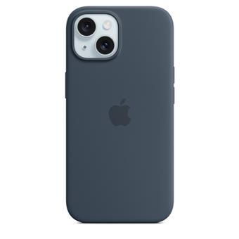 iPhone 15+ Silicone Case with MagSafe - Storm Blue
