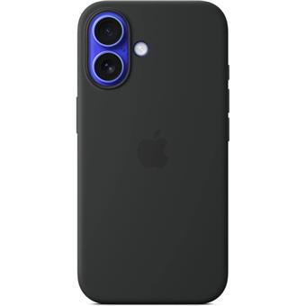 iPhone 16 Silicone Case with MS - Black