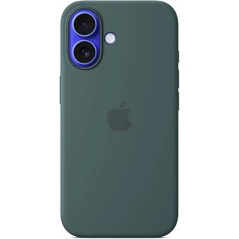 iPhone 16 Silicone Case with MS - Lake Green