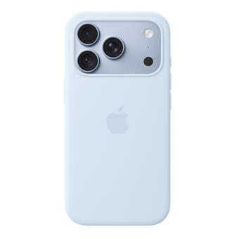iPhone 18 Pro Silicone Case with MS - Crisp Blue