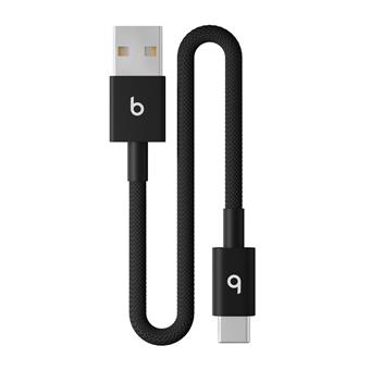 Beats USB-A / USB-C Woven Cable (20cm)- Bolt Black