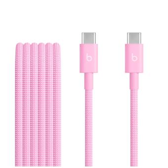 Beats USB-C / USB-C Woven Cable (1.5m)- Power Pink
