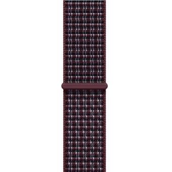 Watch Acc/40/Burgundy Plaid Sport Loop