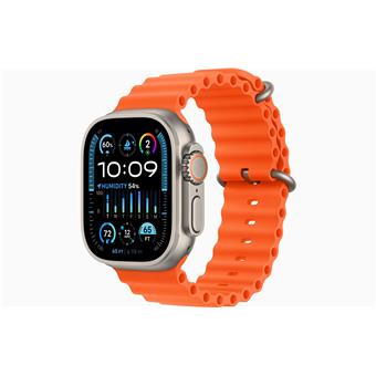 Apple Watch Ultra 2/49mm/Titan/Sport Band/Orange Ocean
