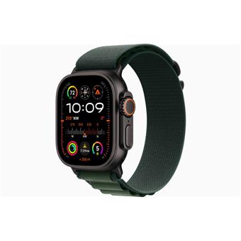 Apple Watch Ultra 2/49mm/Black/Sport Band/Dark Green Alpine/Medium