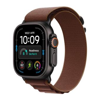 WATCH Ultra 4 49 Black TC/Burgundy Alp.Loop - S