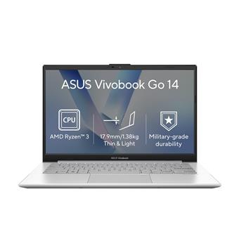 ASUS Vivobook Go 14/E1404FA-EB1808W/R3-30/14"/FHD/8GB/256GB/AMD int/W11H/Silver/2R