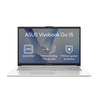 ASUS Vivobook Go 15/E1504TA-BQ163W/N150/15,6"/FHD/8GB/128GB/Intel int/W11H/Silver/2R