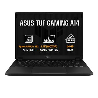 ASUS TUF Gaming A14/FA401EA-RG062WZ/AIMAXPLUS-392/14"/2560x1600/64GB/1TB/AMD int/W11H/Gray/2R