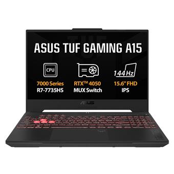 ASUS TUF Gaming A15/FA507NU/R7-7735HS/15,6"/FHD/16GB/1TB SSD/RTX 4050/bez OS/Gray/2R
