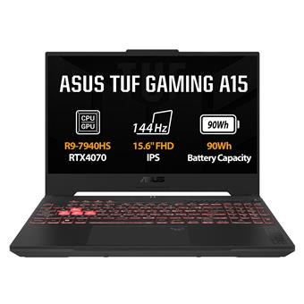 ASUS TUF Gaming A15/FA507XI/R9-7940HS/15,6"/FHD/16GB/1TB SSD/RTX 4070/bez OS/Gray/2R