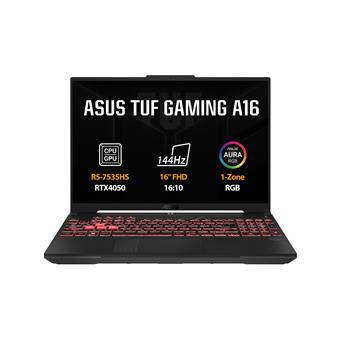 ASUS TUF Gaming A16/FA607NU-RL061/R5-7535HS/16"/WUXGA/16GB/512GB/RTX 4050/bez OS/Gray/2R