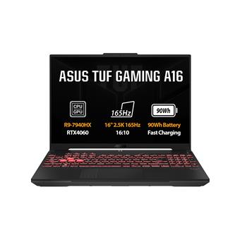 ASUS TUF Gaming A16/FA607PV-QT117W/R9-7940HX/16"/2560x1600/32GB/1TB/RTX 4060/W11H/Gray/2R