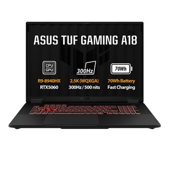 ASUS TUF Gaming A18/FA808PP-TT010WZ/R9-8940HX/18"/2560x1600/32GB/1TB/RTX 5070/W11H/Gray/2R