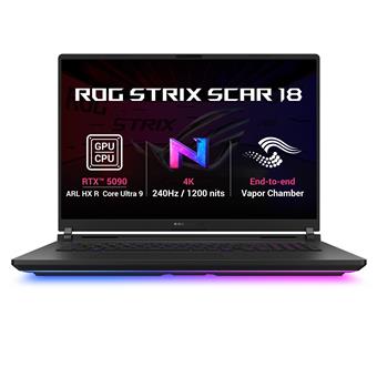 ASUS ROG Strix SCAR 18/G835LXG-TQ468WZ/U9-290HXPLUS/18"/4K/64GB/1TB/RTX 5090/W11H/Black/2R