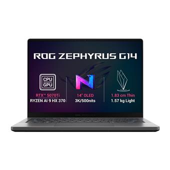 ASUS ROG Zephyrus G14/GA403WR-NEBULA109X/AI9-HX370/14"/2880x1800/32GB/1TB/RTX 5070Ti/W11P/Gray/2R