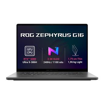 ASUS ROG Zephyrus G16/GU606AW-TB009WZ/U9-386H/16"/2560x1600/32GB/1TB/RTX 5080/W11H/Gray/2R