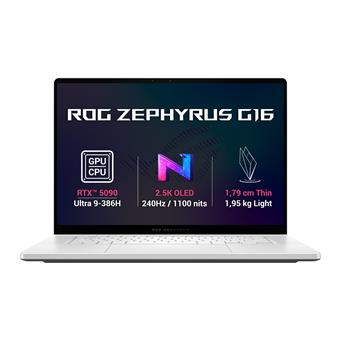 ASUS ROG Zephyrus G16/GU606AX-TB081WZ/U9-386H/16"/2560x1600/64GB/1TB/RTX 5090/W11H/White/2R