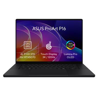ASUS ProArt P16/H7606WP-OLED235XZ/AI9-HX370/16"/2880x1800/T/32GB/1TB/RTX 5070/W11P/Black/2R