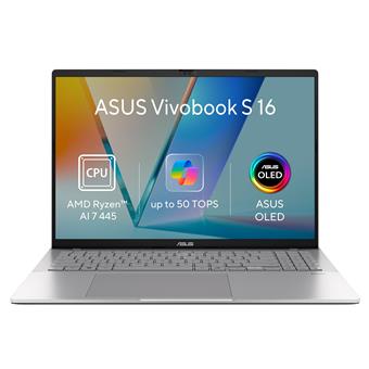 ASUS Vivobook S 16/M3607GA-OLED002W/AI7-445/16"/WUXGA/32GB/1TB/AMD int/W11H/Silver/2R