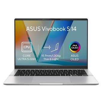 ASUS Vivobook S14/S5406SAL-OLED312WZ/U5-226V/14"/WUXGA/16GB/512GB/Intel int/W11H/Silver/2R