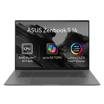 ASUS Zenbook S16 OLED/UM5606GA-OLED592XZ/AI9-465/16"/2880x1800/T/32GB/512GB/AMD int/W11P/Gray/2R