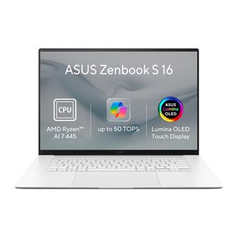 ASUS Zenbook S16 OLED/UM5606GA-OLED532W/AI7-445/16"/2880x1800/T/16GB/1TB/AMD int/W11H/White/2R