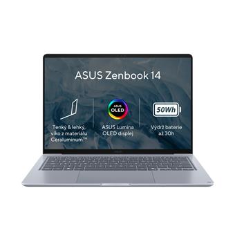 ASUS Zenbook 14/UX3480QA-OLED077W/Snapdragon X X1 26 100/14"/WUXGA/16GB/512GB/Adreno/W11H/Blue/2R