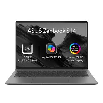 ASUS Zenbook S 14 OLED/UX5406AA-OLED234XZ/U9-386H/14"/2880x1800/T/32GB/1TB/Intel int/W11P/Gray/2R