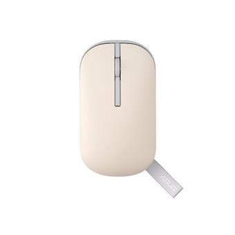 ASUS MD100/Cestovná/Optická/1 600 DPI/USB+BT/Béžová