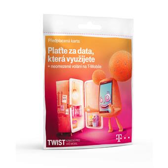 T-Mobile Plaťte za data která využijete + neomezené volání, 200kč kredit