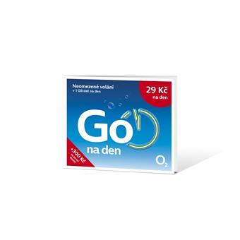O2 Predplatená karta Go na deň