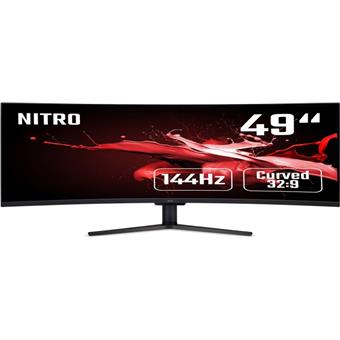 49" Acer Nitro EI491CRP - VA, 4K@144Hz, 4ms, 400cd/m2, 32:9, HDMI, DP, FreeSync, Repro
