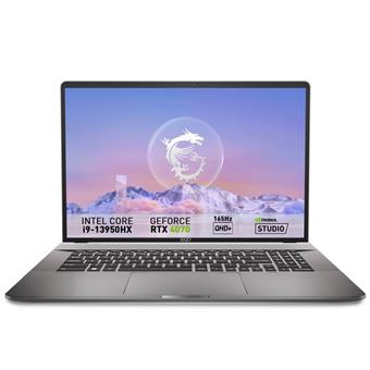 MSI Creator/Z17HX A13VGT-042CZ/i9-13950HX/17"/2560x1600/T/64GB/2TB SSD/RTX 4070/W11P/Gray/2R