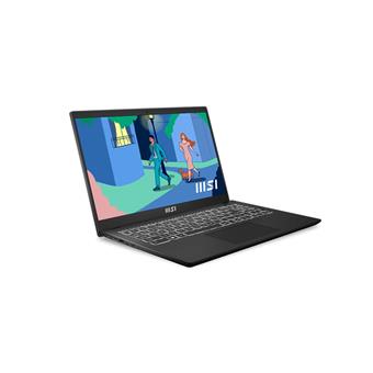 MSI Modern/15 B12M/i5-1235U/15,6"/FHD/16GB/512GB SSD/Iris Xe/W11H/Black/2R