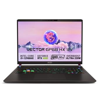 MSI Vector/GP68HX 12VH/i9-12900HX/16"/2560x1600/32GB/1TB SSD/RTX 4080/DOS/Gray/2R