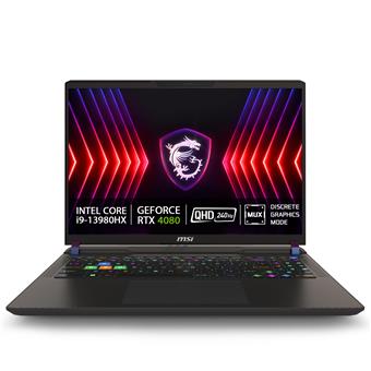 MSI Vector/16 HX A13VHG-458XCZ/i9-13980HX/16"/2560x1600/32GB/1TB SSD/RTX 4080/bez OS/Gray/2R