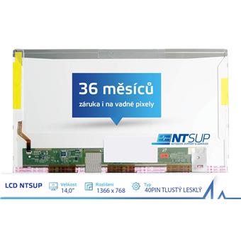 LCD PANEL NTSUP 14,0" 1366x768 40PIN TLUSTÝ LESKLÝ